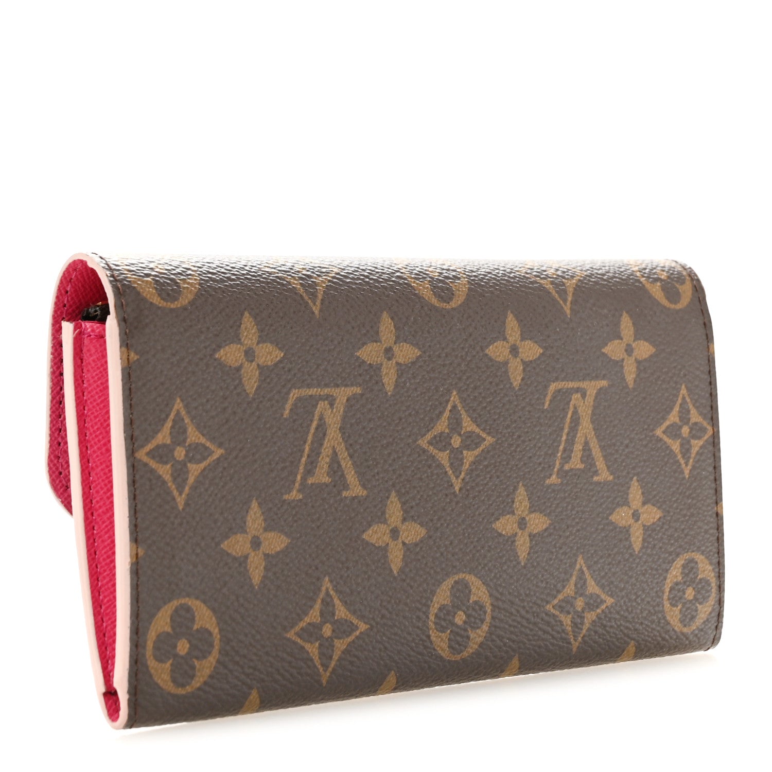 Louis Vuitton Monogram Bloom Flower Emilie Wallet Fuchsia 3 of 11