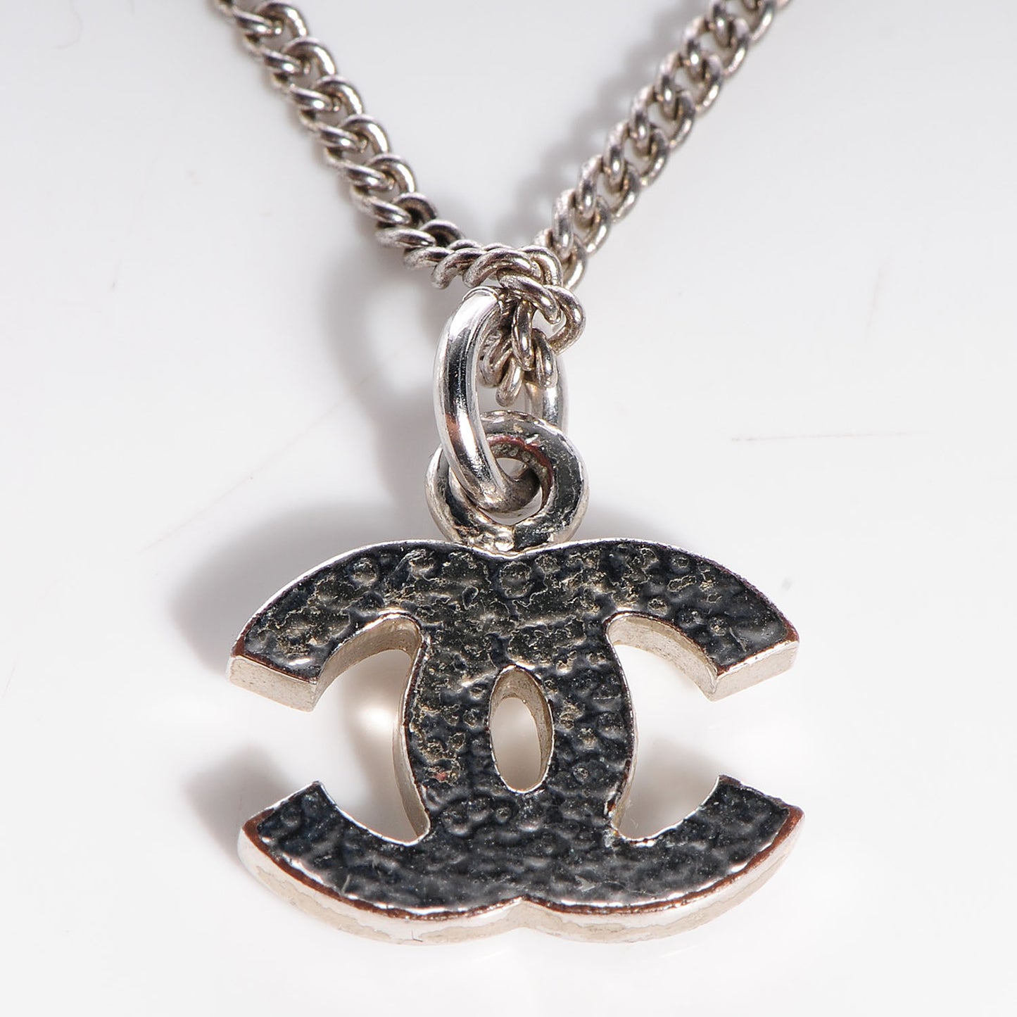 Crystal CC Timeless Necklace Silver