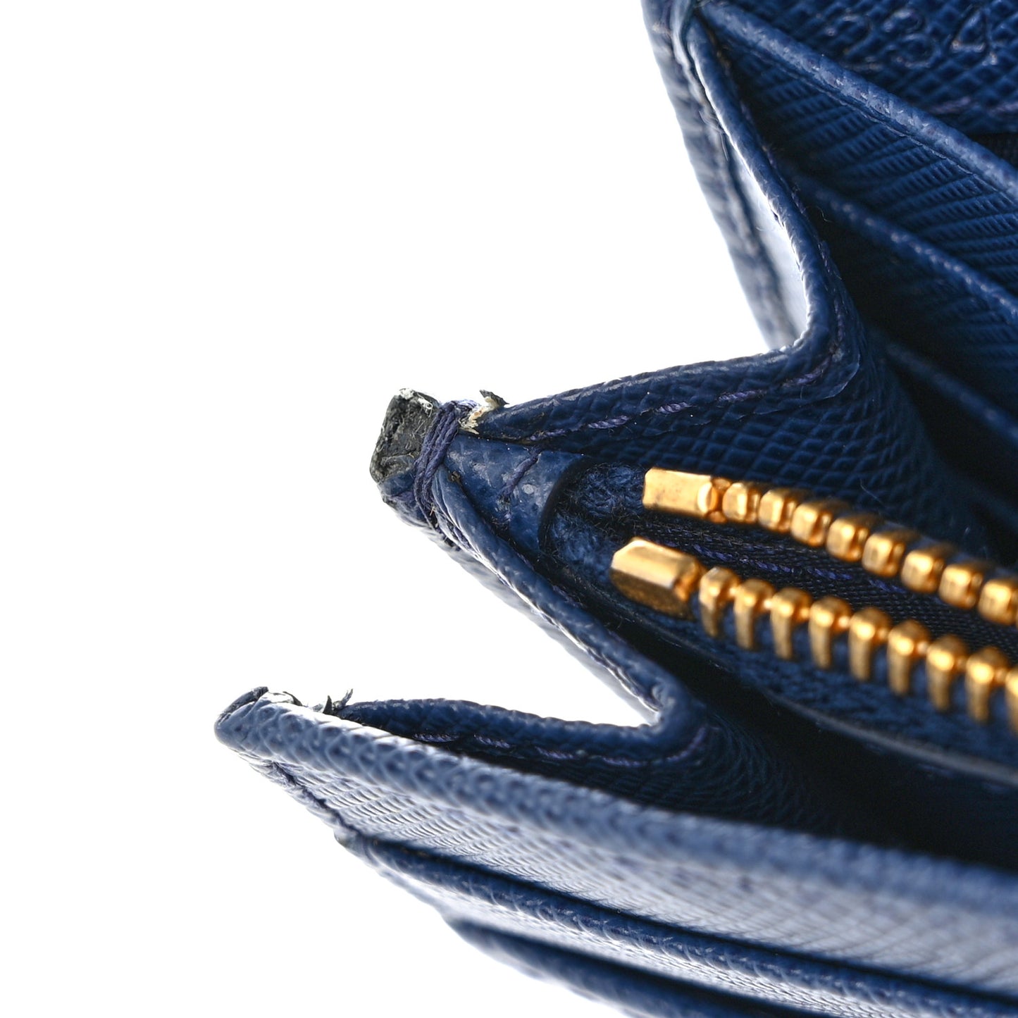 Saffiano Metal Continental Flap Wallet Bleuette