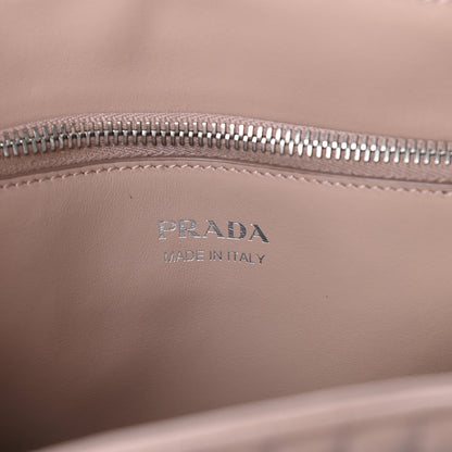 Prada Soft Calfskin Impunture Diagramme Tote Cipria 6 of 9