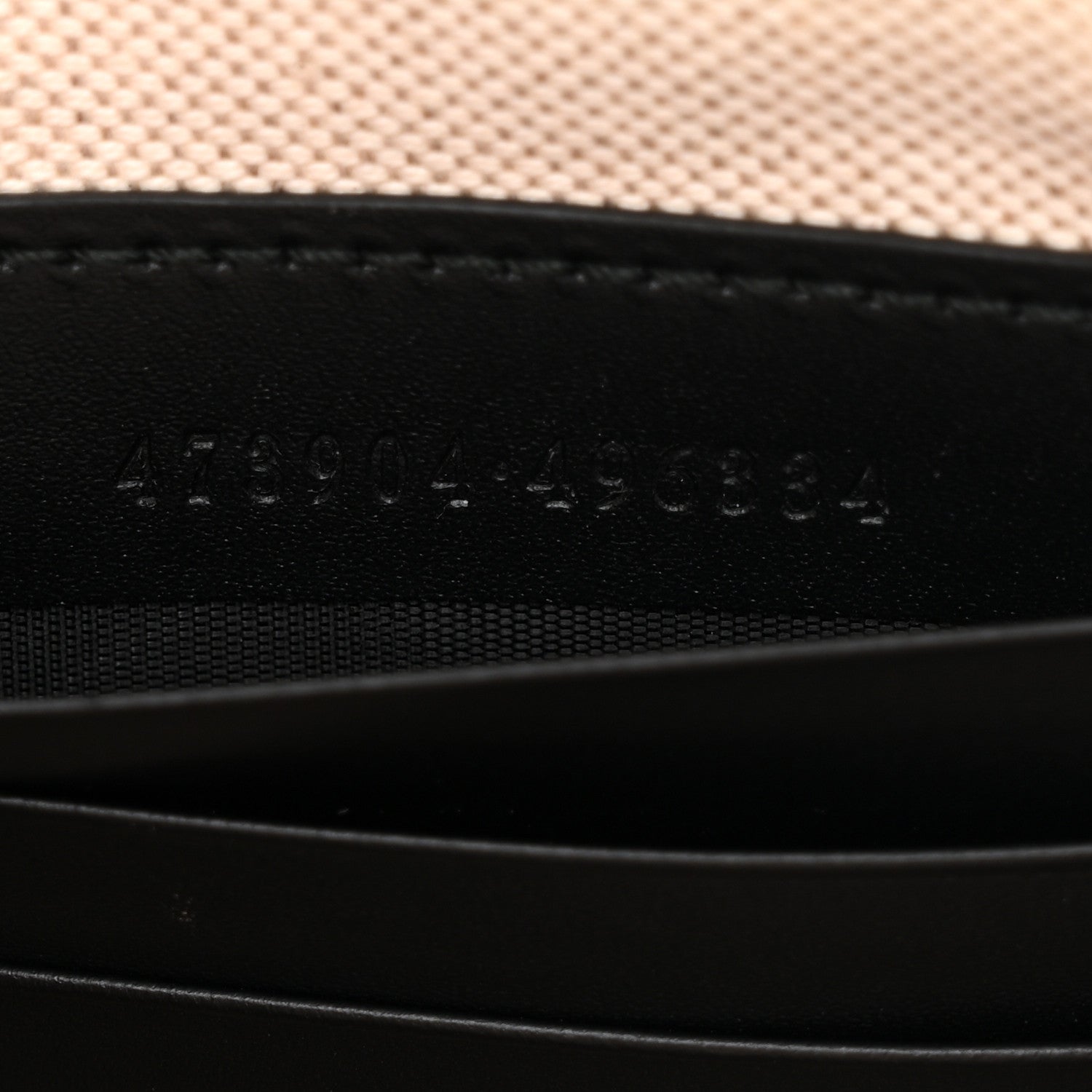 Gucci GG Supreme Monogram Kingsnake Zip Wristlet Pouch Black Grey 7 of 8
