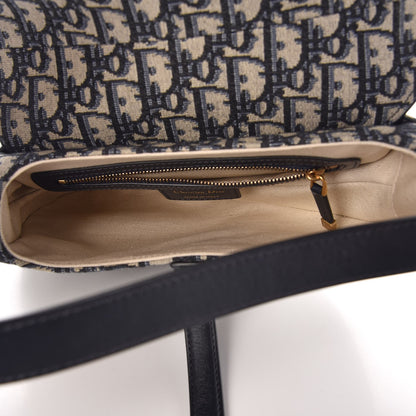 Christian Dior Oblique Saddle Bag Blue 5 of 8