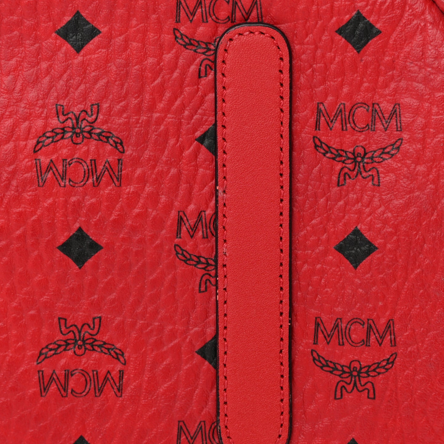 Visetos Medium Anya Shopper Tote Ruby Red