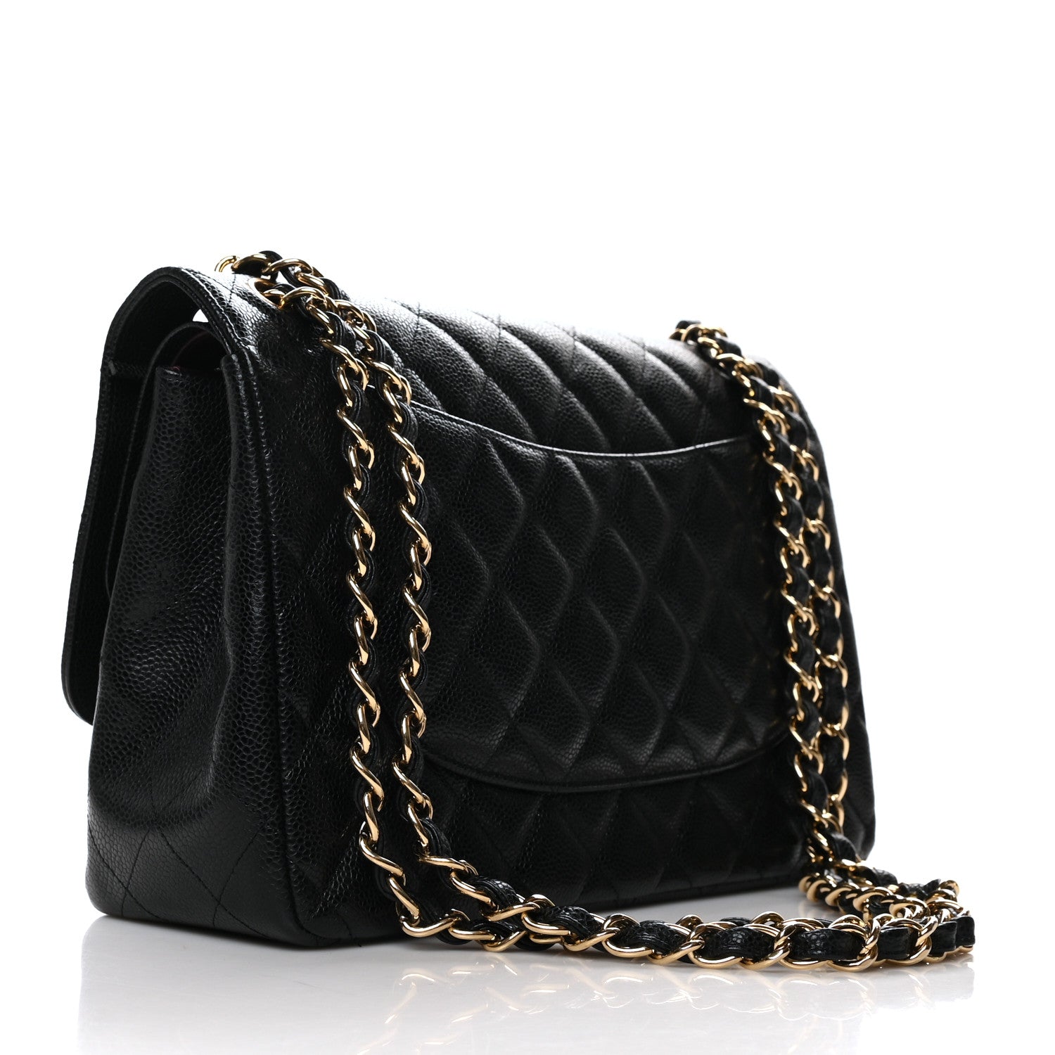 Chanel Caviar Quilted Jumbo Double Flap Black 3 of 10