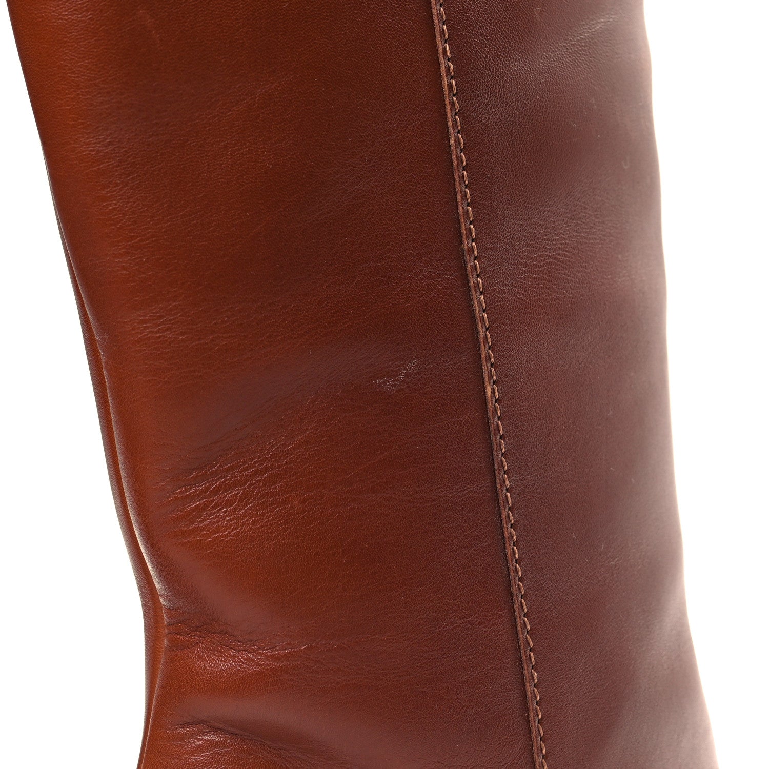 Louis Vuitton Calfskin Silhouette High Boots 36.5 Cognac 8 of 8