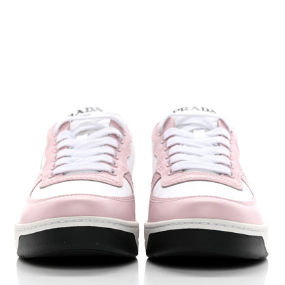 Prada Spazzolato Rois Re-Nylon Triangle Logo Womens Low Top Sneakers 37 White Alabastro 2 of 16