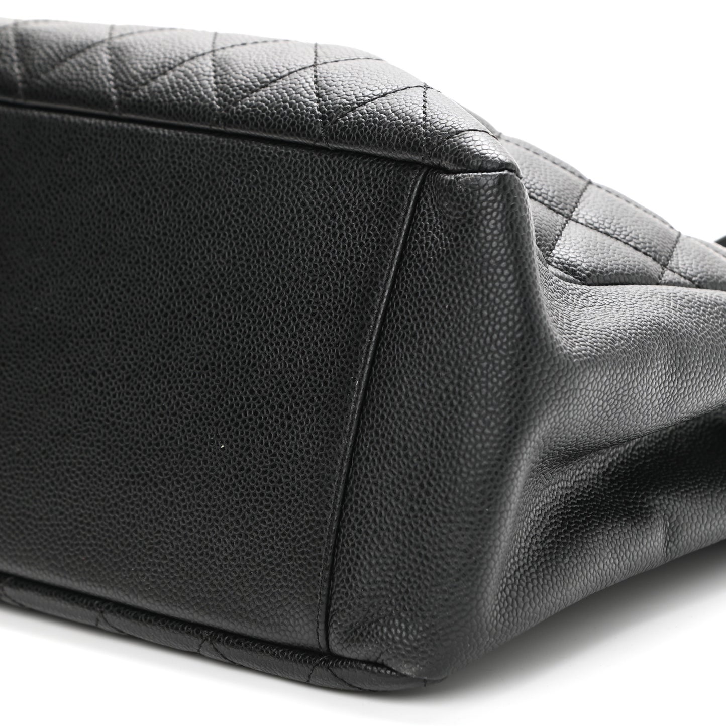 Caviar Quilted Grand Shopping Tote GST Black