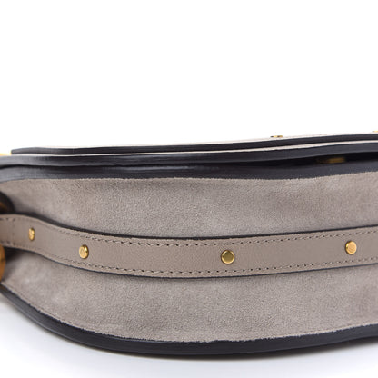 Chloe Calfskin Suede Small Nile Bracelet Bag Motty Grey 5 of 8