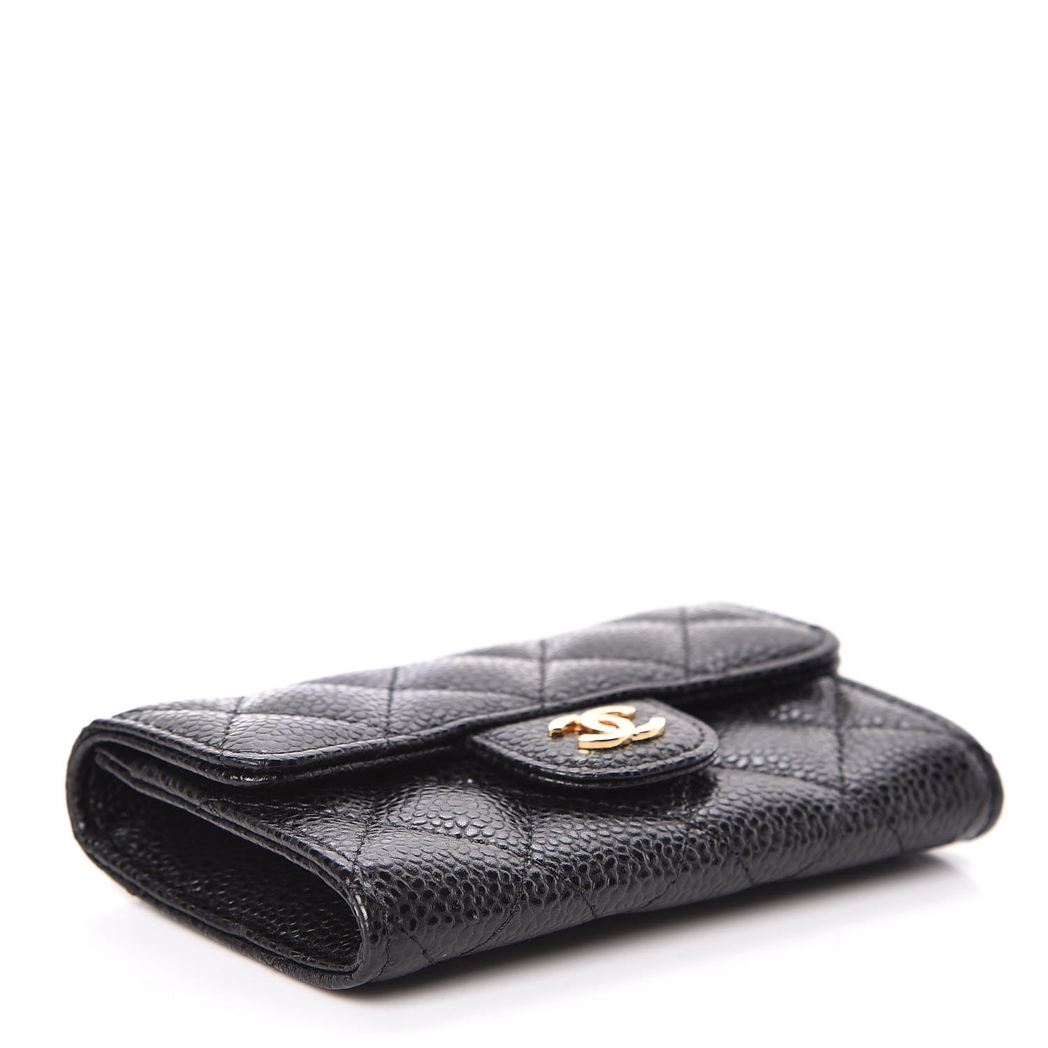 Chanel Caviar Quilted Flap Card Holder Black 4 of 9