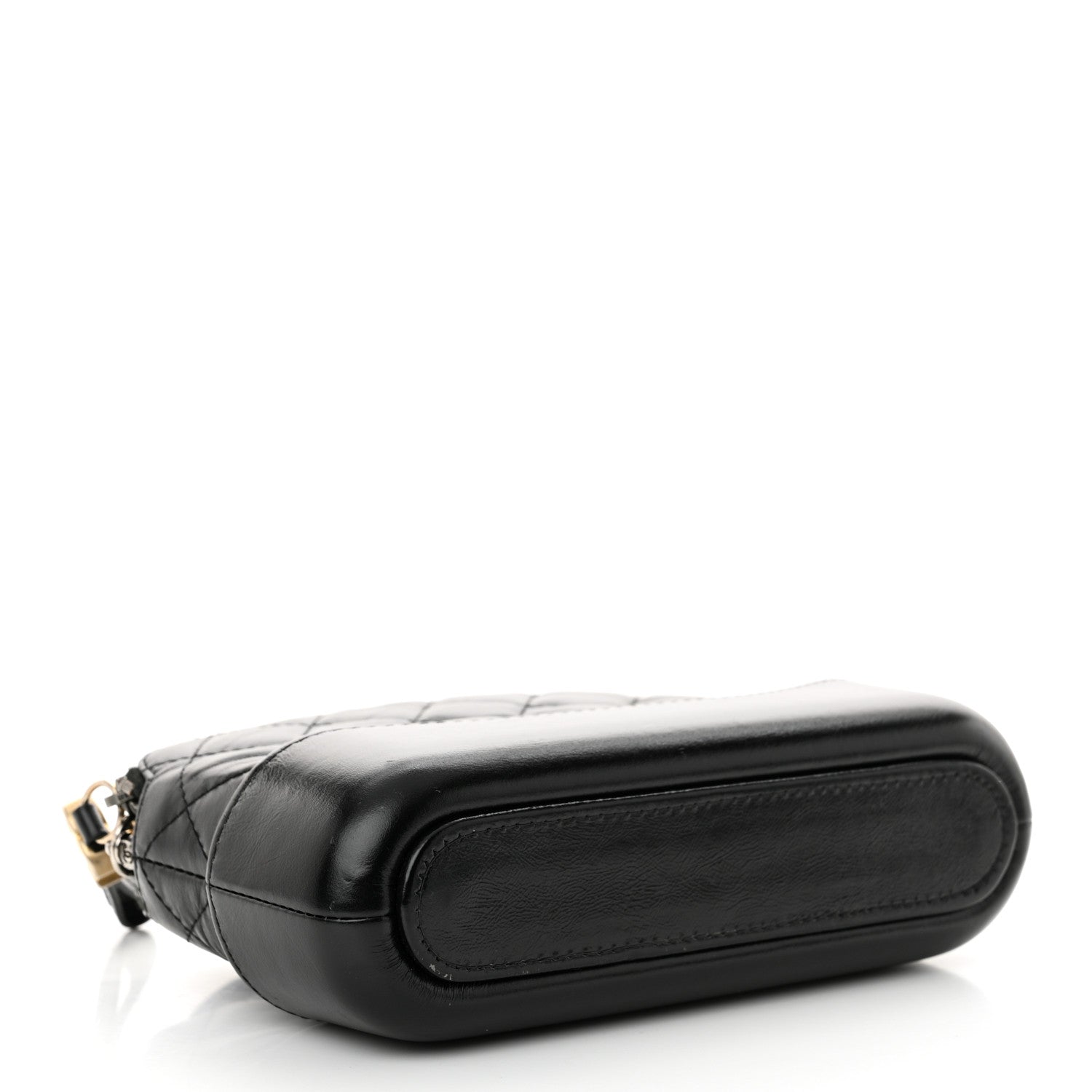 Chanel Aged Calfskin Quilted Small Gabrielle Clutch With Chain Black 4 of 16
