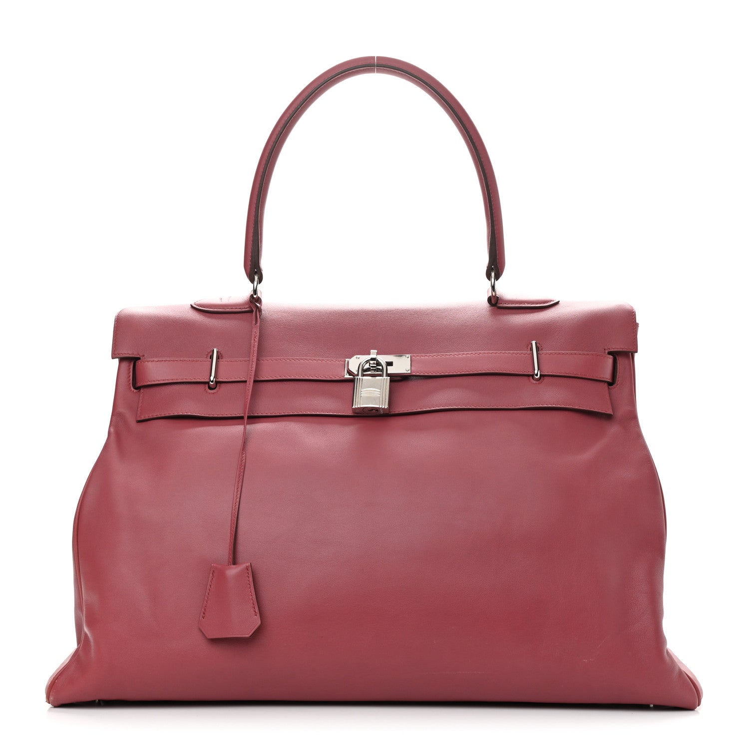 Hermes Veau Sikkim Kelly Relax 50 Boise De Rose 1 of 11