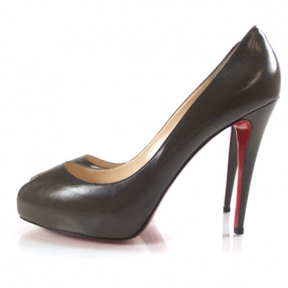 Christian Louboutin Kid Open Clic 120 Pumps 41 Dark Brown 2 of 7