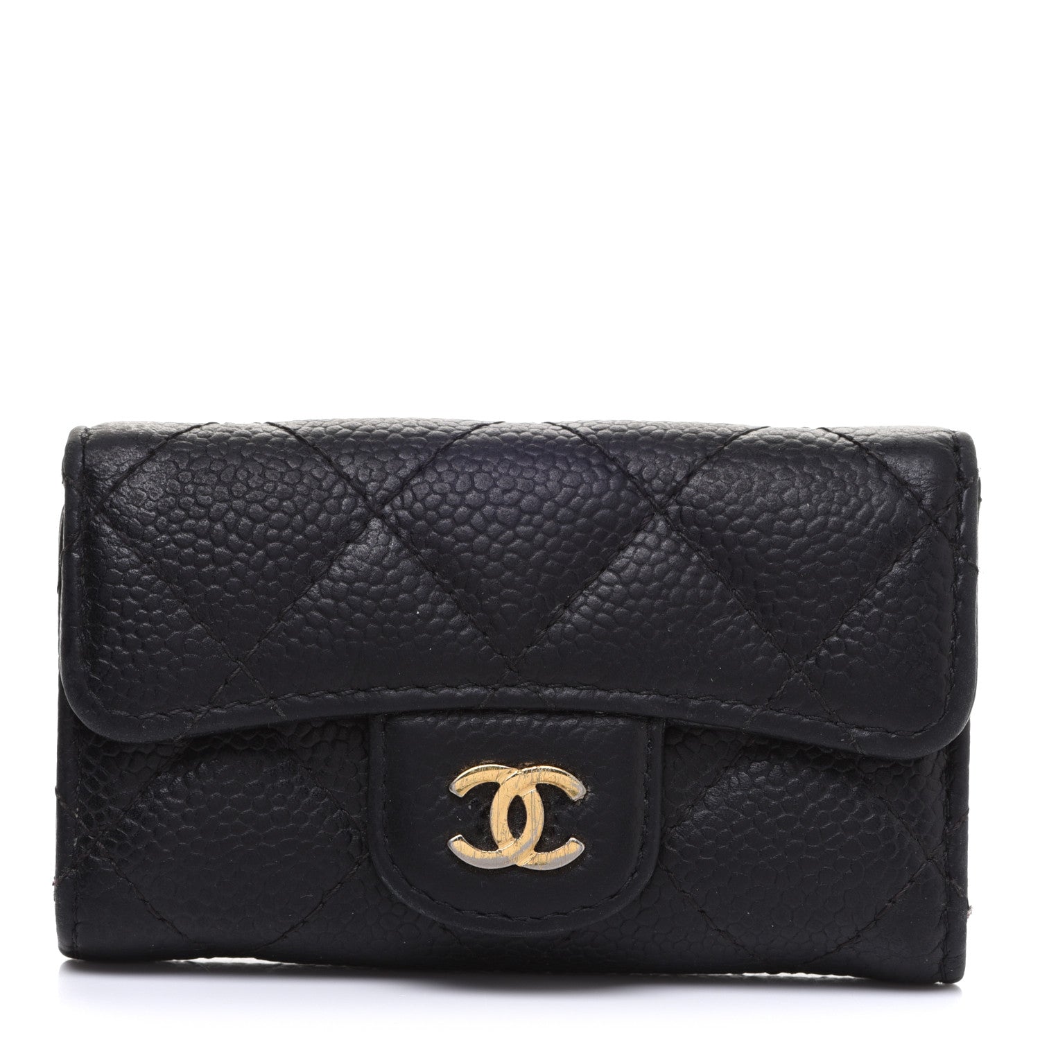 Chanel Caviar Quilted 6 Key Holder Black 1 of 16
