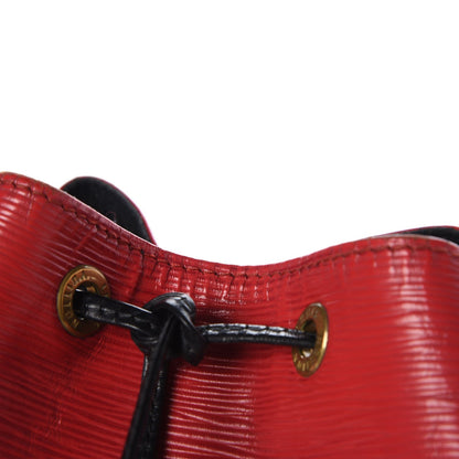 Louis Vuitton Epi Petit Bi-Color Noe Castillan Red Black 10 of 11