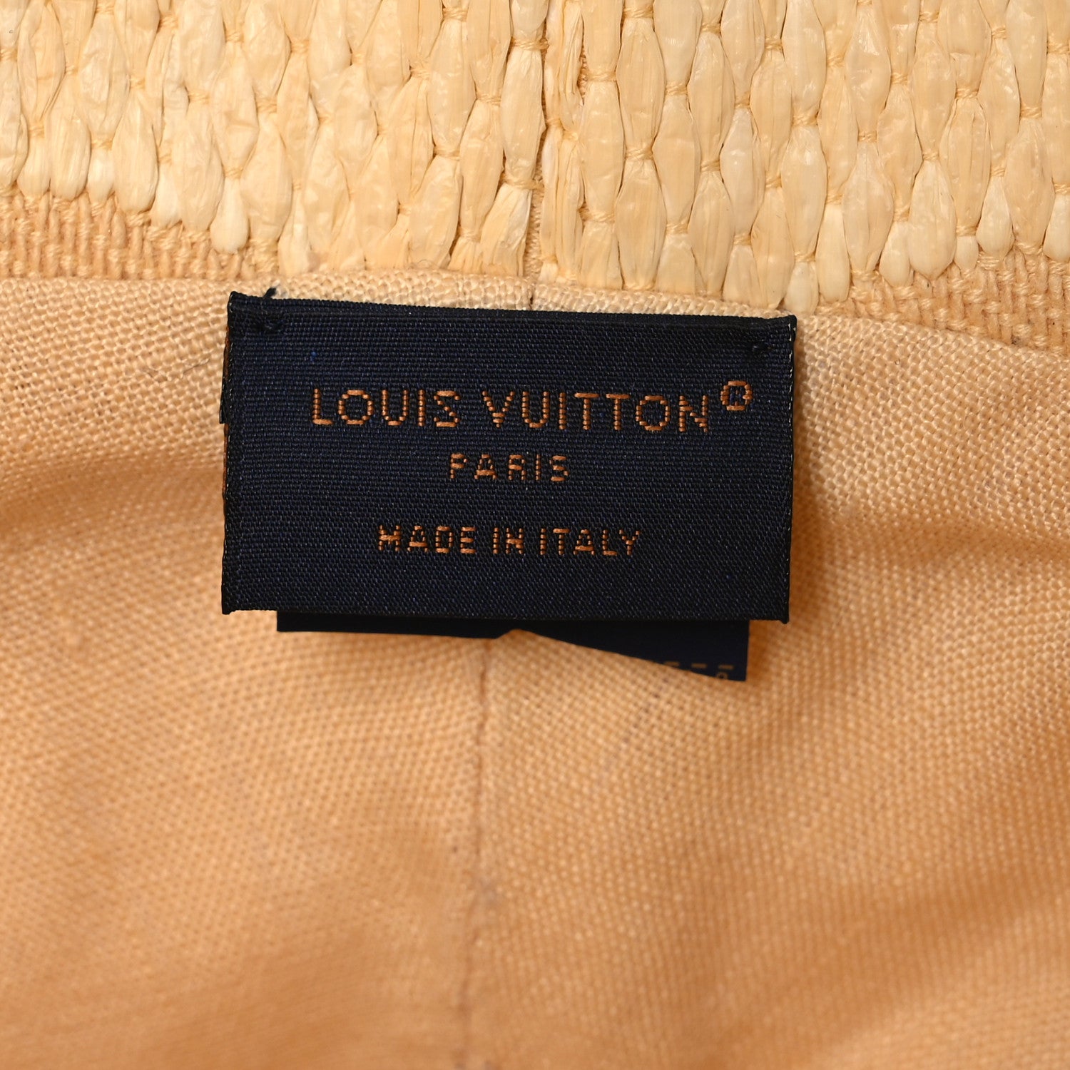 Louis Vuitton Woven Fabric Calfskin Monogram Beachview Bucket Hat Natural 8 of 8