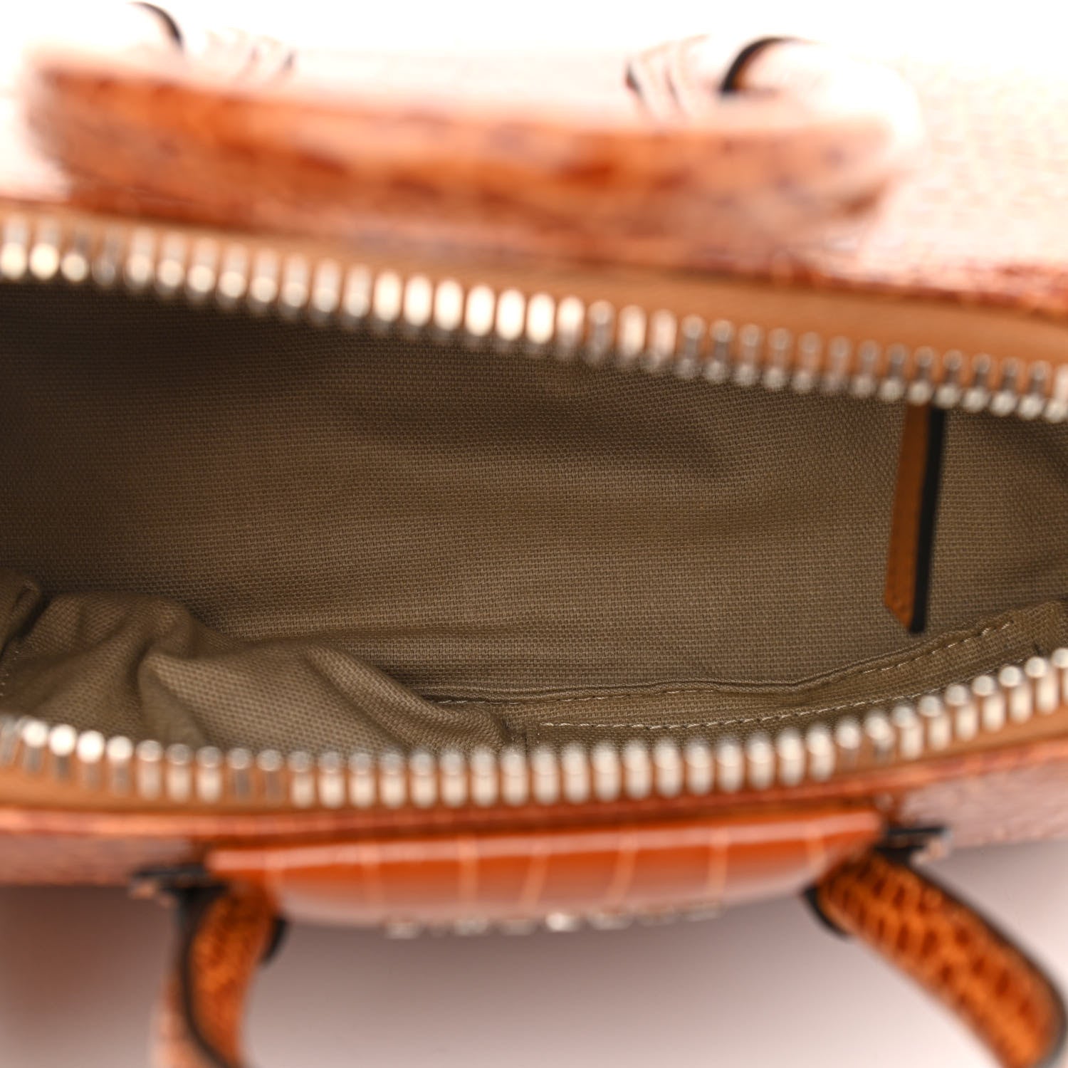 Givenchy Calfskin Crocodile Embossed Mini Antigona Chestnut 5 of 10