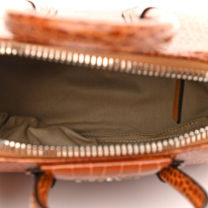 Givenchy Calfskin Crocodile Embossed Mini Antigona Chestnut 5 of 10