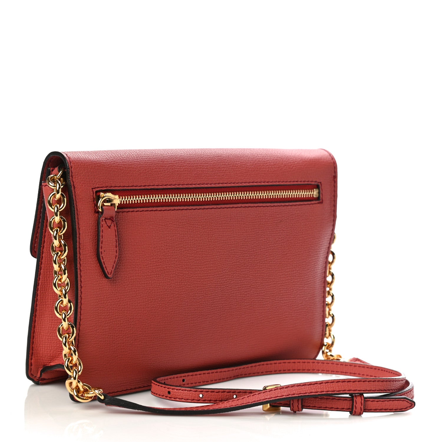 Burberry Grainy Calfskin Small Macken Crossbody Bag Cinnamon Red 3 of 11