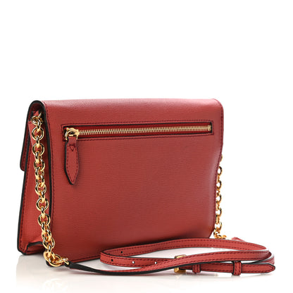 Burberry Grainy Calfskin Small Macken Crossbody Bag Cinnamon Red 3 of 11
