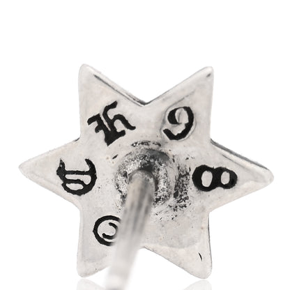 Chrome Hearts Sterling Silver Six Pointed Star Stud Earrings 4 of 5