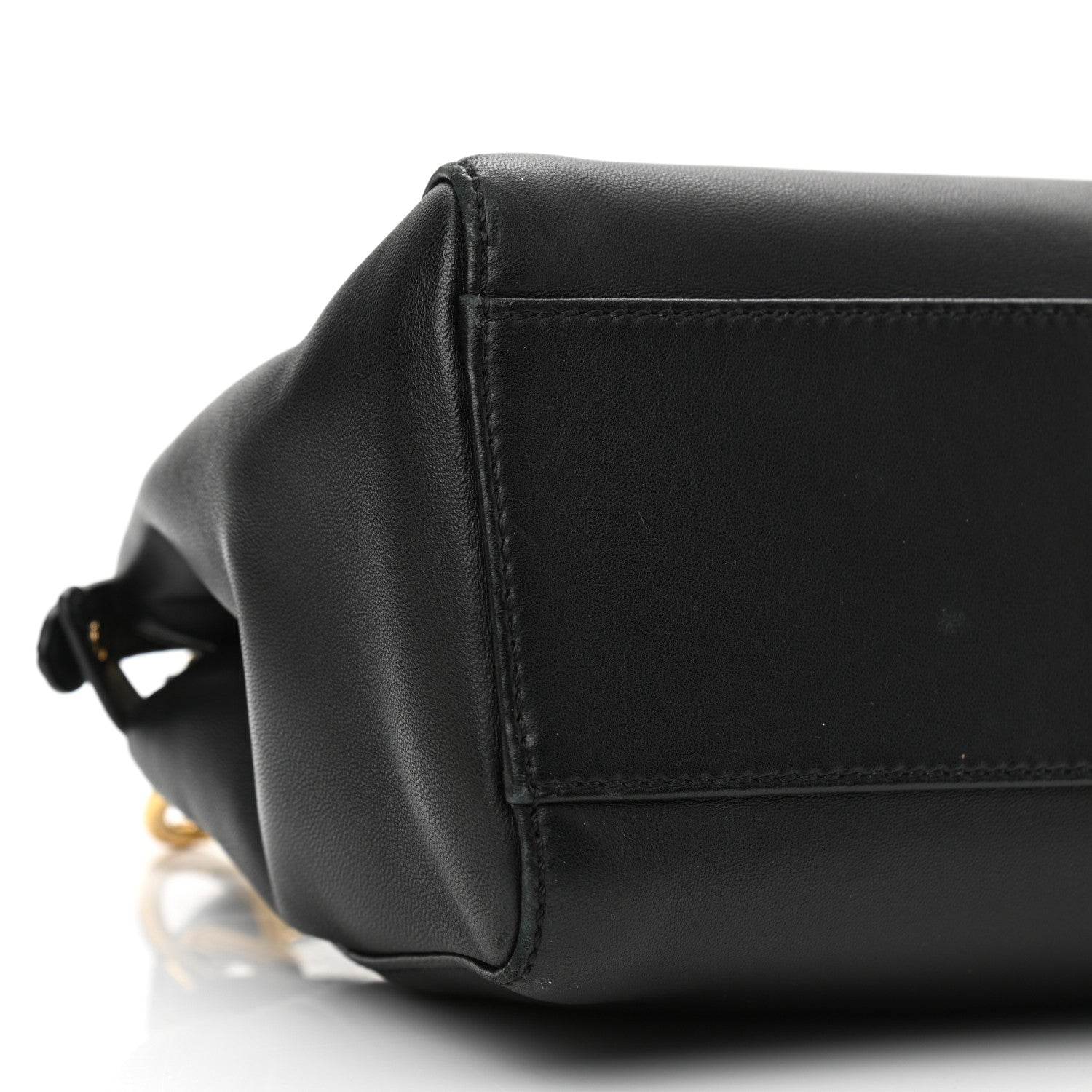 Fendi Nappa Mini Peekaboo Iconic Satchel Black 10 of 11