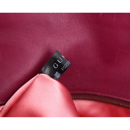 Gucci Velvet Matelasse Medium GG Marmont Shoulder Bag Fuchsia Violet Cyclamen 8 of 11