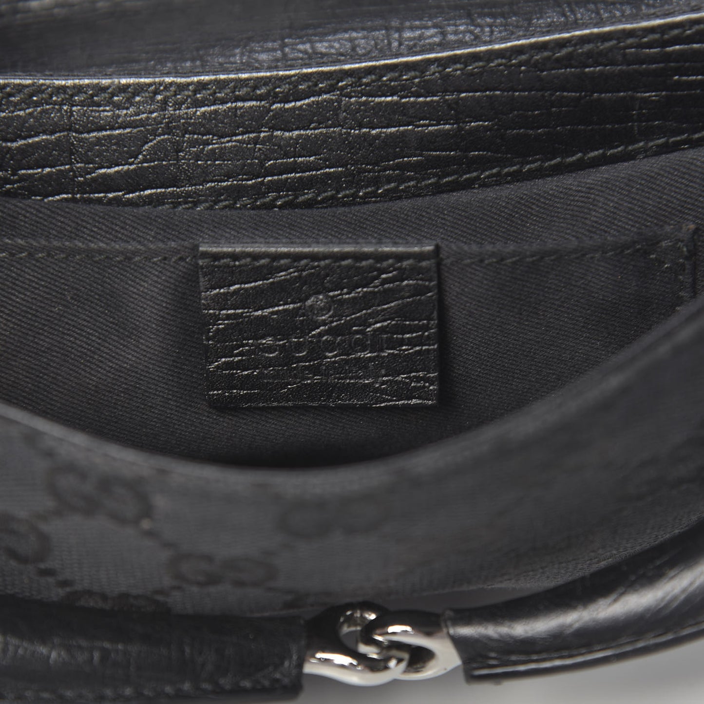 Monogram Horsebit Chain Clutch Black