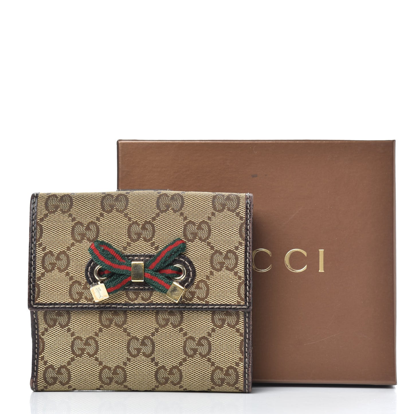 Monogram Princy Compact French Flap Wallet Brown