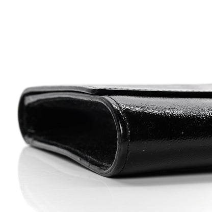 Saint Laurent Textured Patent Monogram Large Belle De Jour Clutch Black 5 of 9