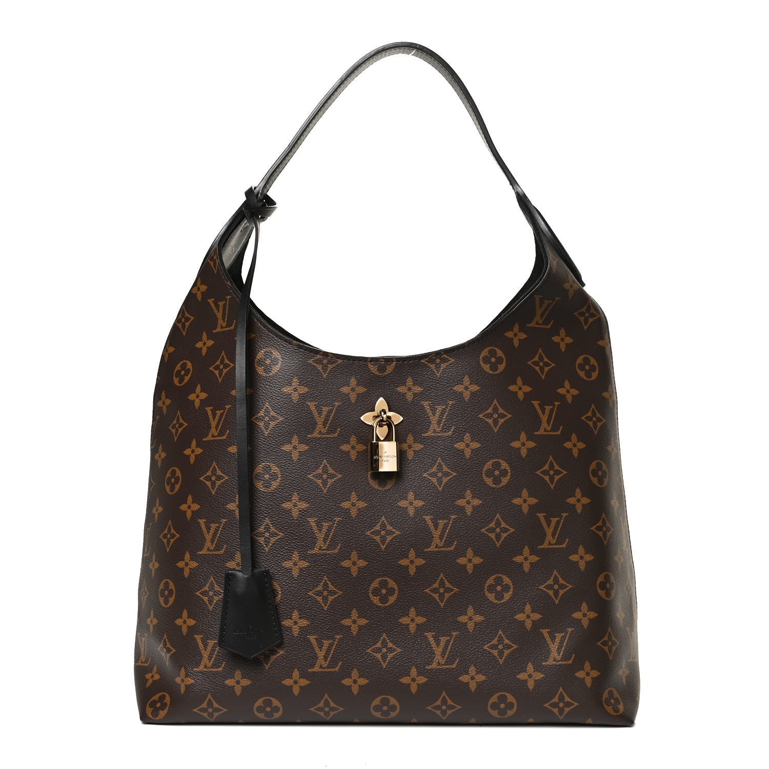 Louis Vuitton Monogram Flower Hobo Black 1 of 11