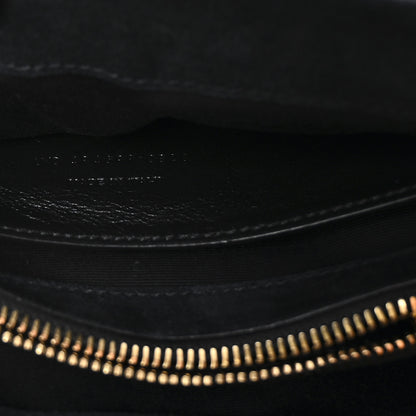 Saint Laurent Patent Y Quilted Monogram Small Loulou Chain Satchel Black 7 of 11