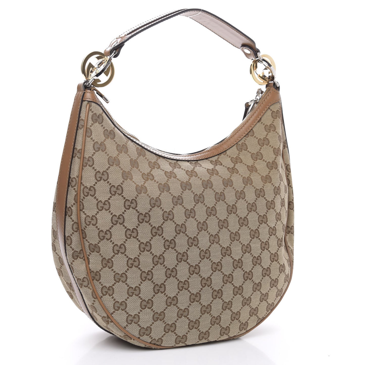 Monogram Medium GG Twins Hobo Tan