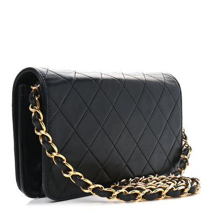 Chanel Lambskin Quilted Wallet On Chain WOC Black 3 of 11
