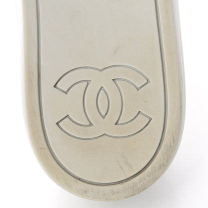 Chanel Patent CC Sneakers 36.5 Navy White 9 of 17