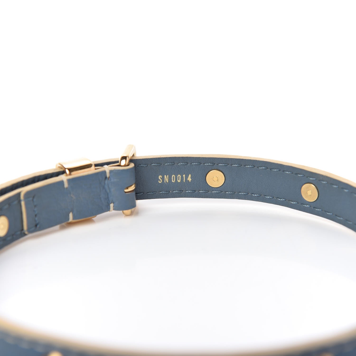 Louis Vuitton Suhali Double Tour Bracelet Blue 6 of 7