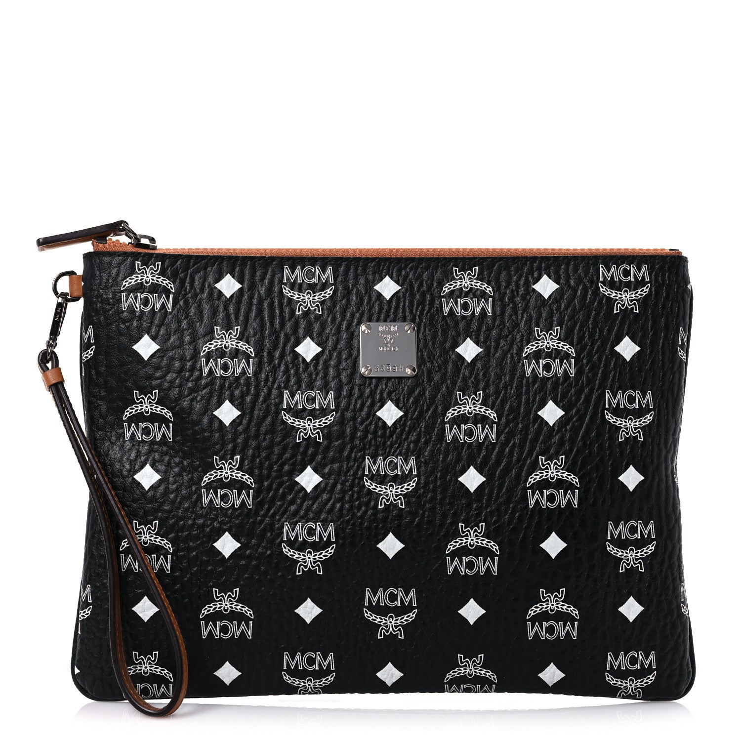 MCM Visetos Wristlet Pouch Black 1 of 9