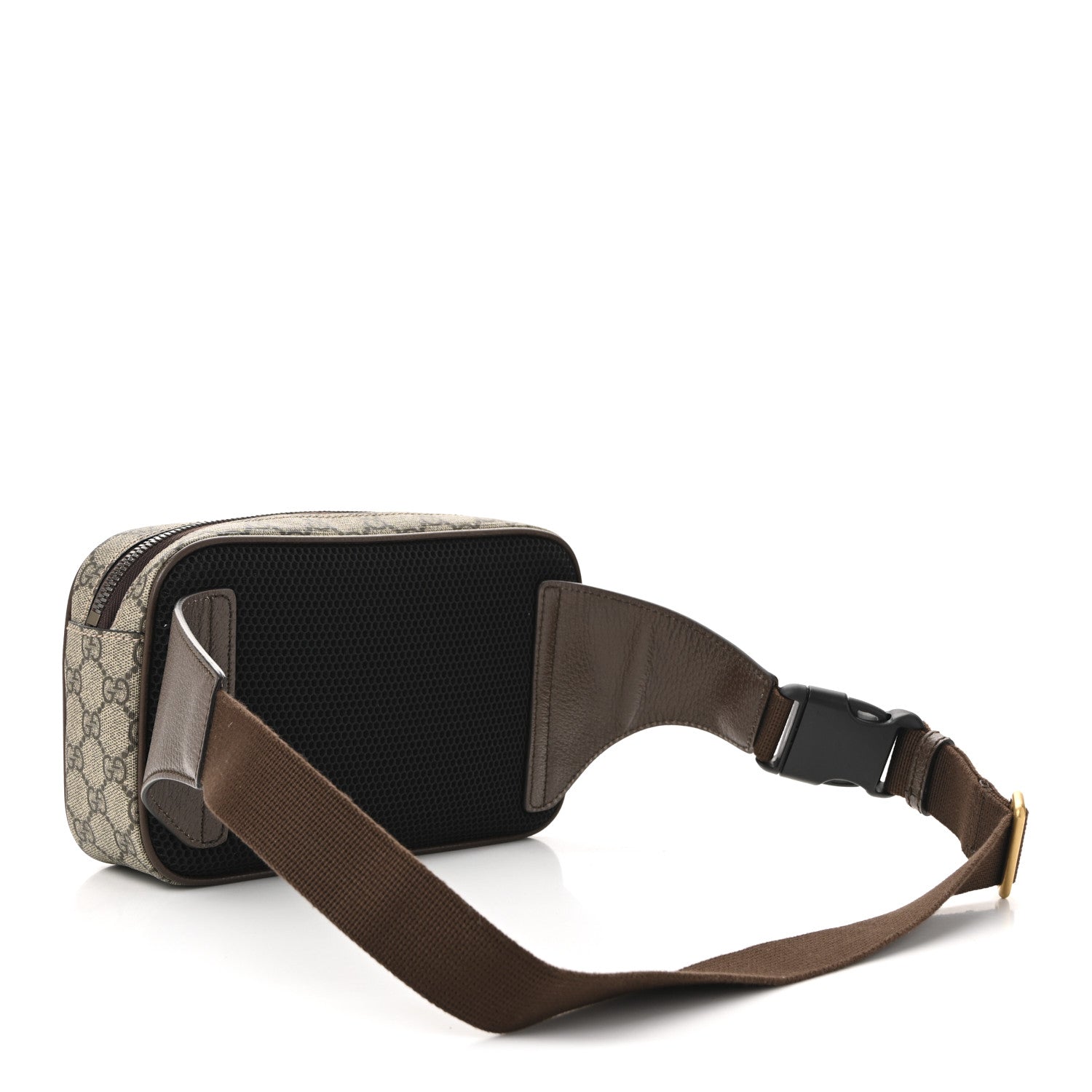 Gucci Soft GG Supreme Monogram Medium Ophidia Belt Bag Dark Brown 3 of 10