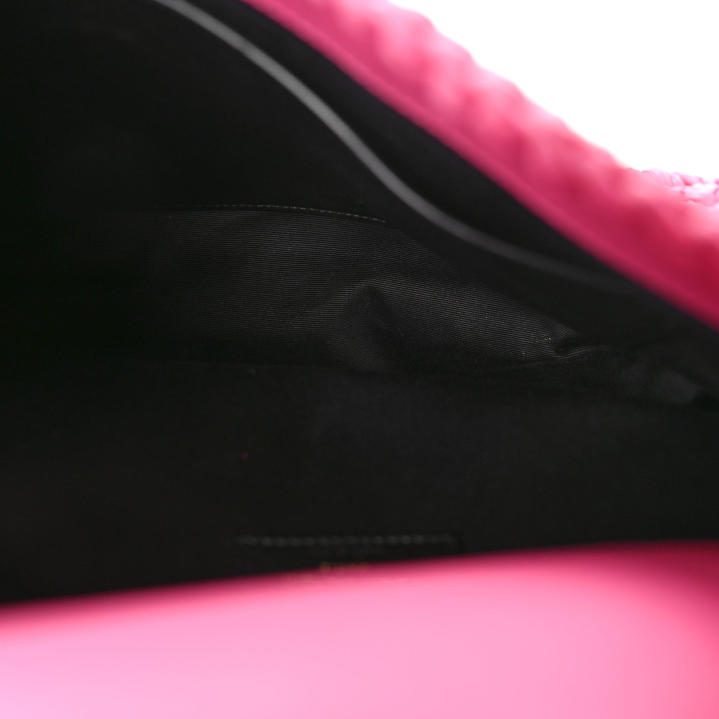 SAINT LAURENT Raffia Calfskin Monogram Medium Niki Chain Satchel Bright Pink