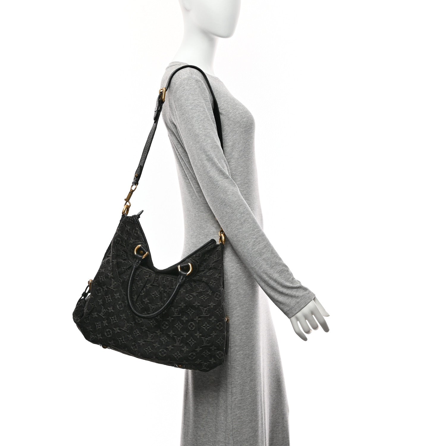 Louis Vuitton Denim Neo Cabby GM Black 2 of 10