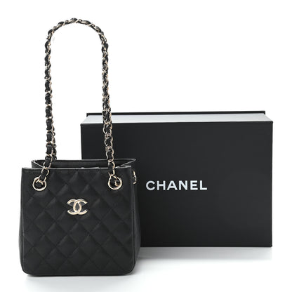 Chanel Caviar Quilted Mini Bucket Bag Black 11 of 11