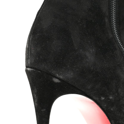 Christian Louboutin Suede So Kate Booty 100 Ankle Boots 37.5 Black 10 of 10