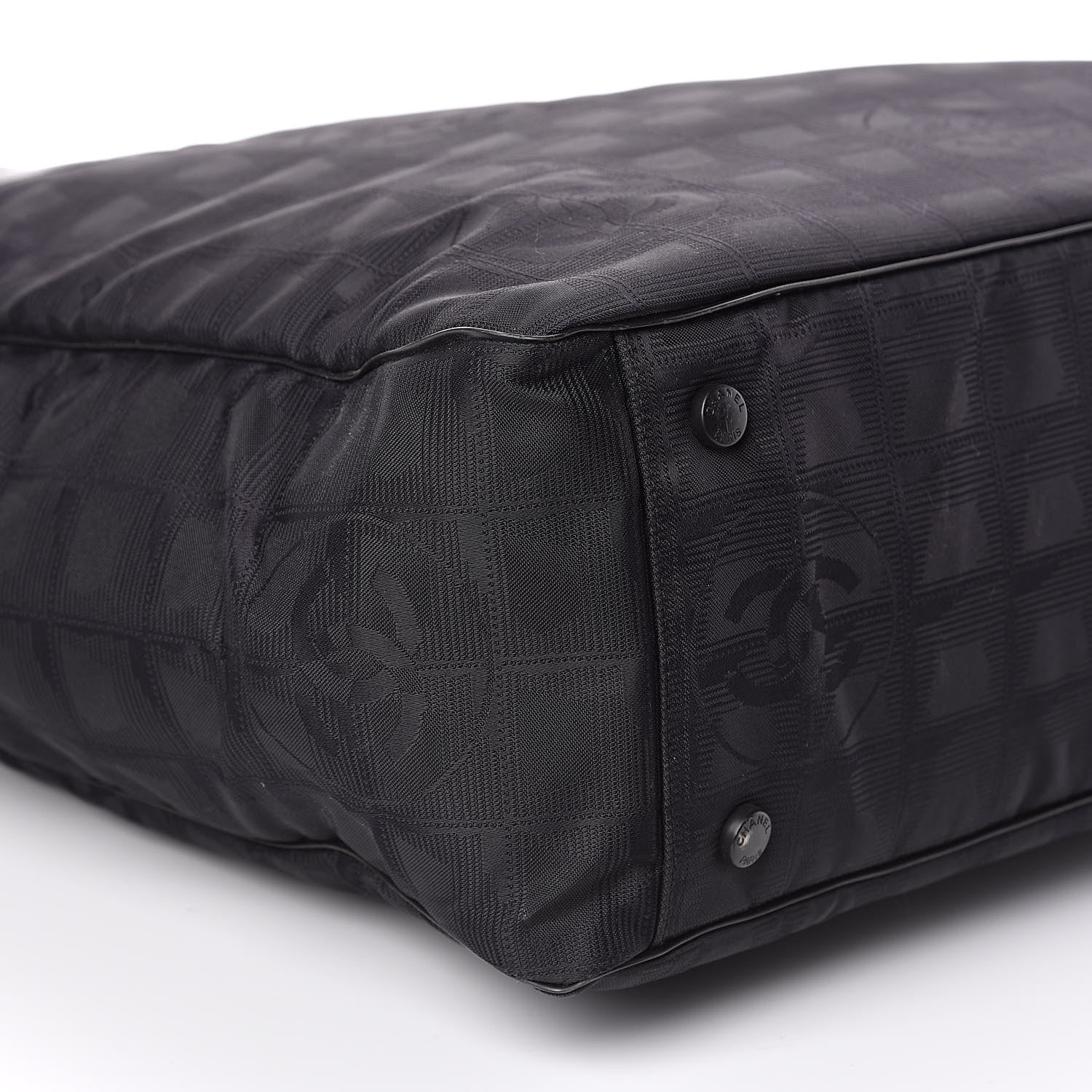 Chanel Nylon Large Travel Tote Black 8 of 14