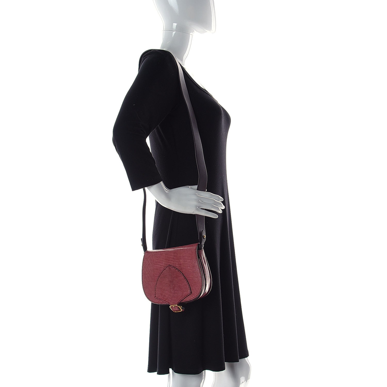 Burberry Lizard Square Satchel Pink 3 of 7