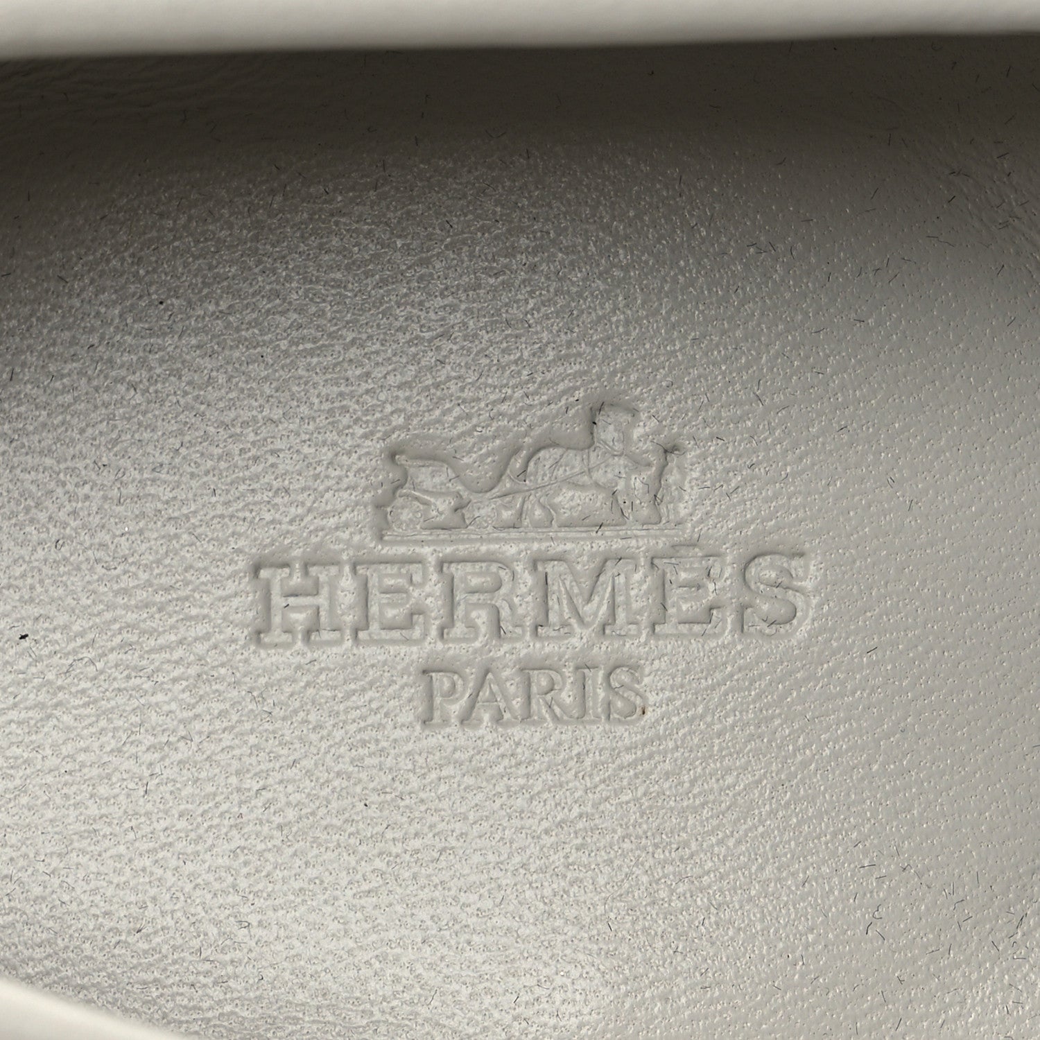 Hermes Calfskin H Canvas Womens Paris Loafers 38.5 Beige Glaise Prunoir 8 of 11