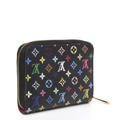 Louis Vuitton Monogram Multicolor Zippy Coin Purse Black Grenade 3 of 8