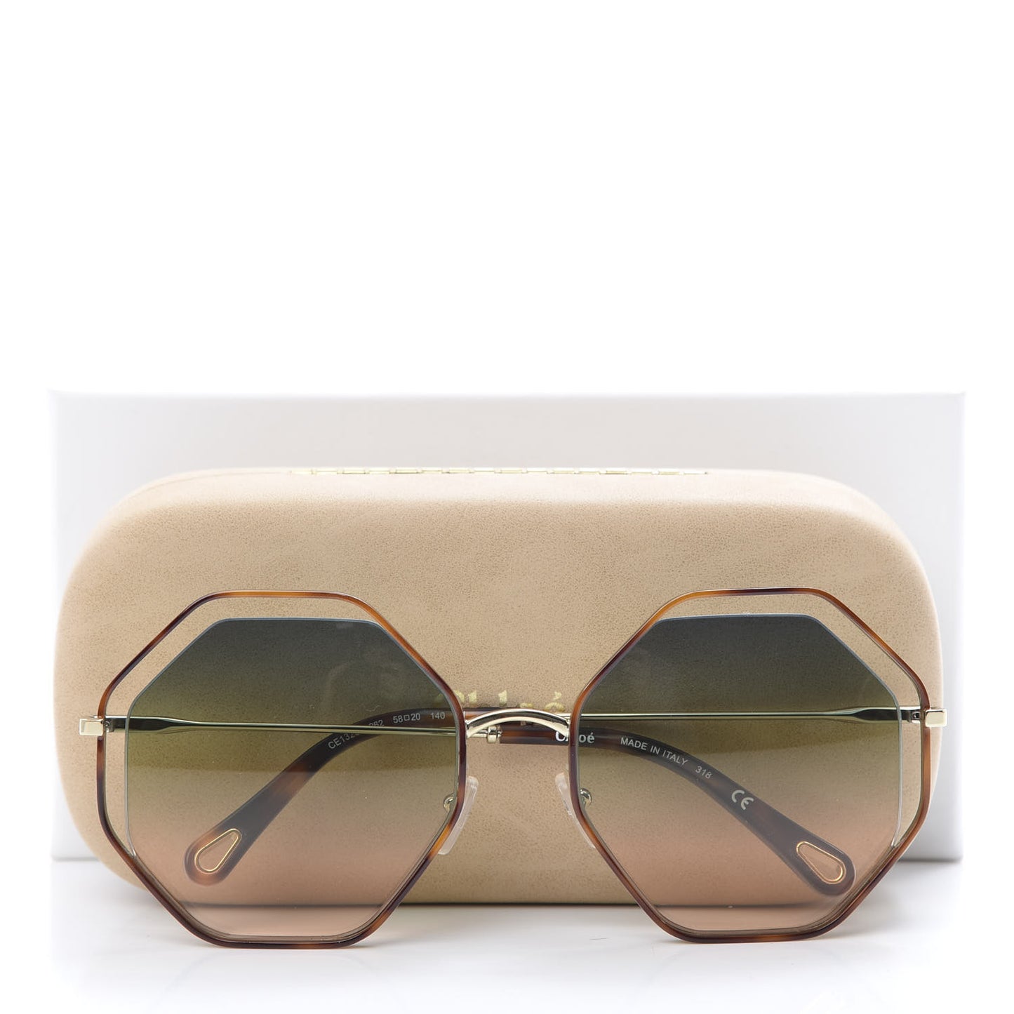 Poppy Geometric Sunglasses CE132S Havana Brown