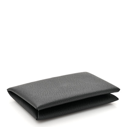 Hermes Epsom Calvi Card Case Black 4 of 8