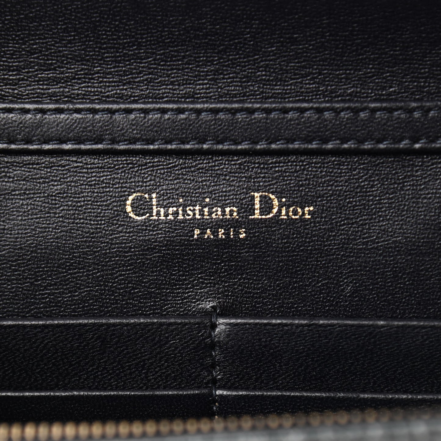 Ceramic Effect Deerskin Bag Wallet on Chain Dark Grey