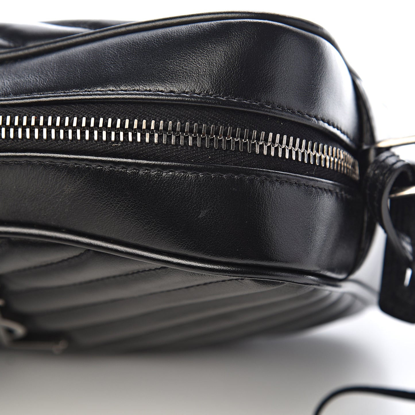 Calfskin Matelasse Monogram Lou Camera Bag Black