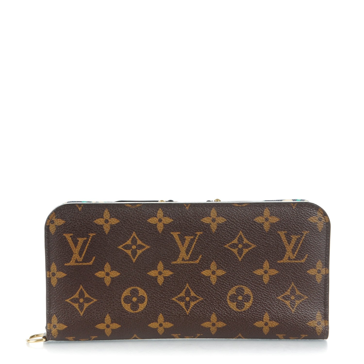 Louis Vuitton Monogram Leopard Insolite Wallet Blue Infini 1 of 7